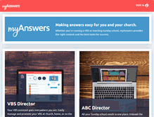 Tablet Screenshot of myanswers.com